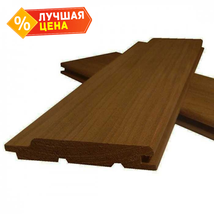 Вагонка штиль 16x90x3000 мм А термо-ель Коричневый