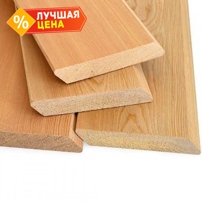 Планкен скошенный 20х100х4000 мм В Лиственница