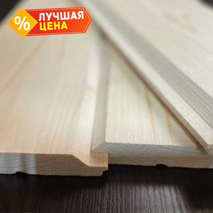 Имитация бруса Карельский профиль 21х146х3000 мм Прима Лиственница